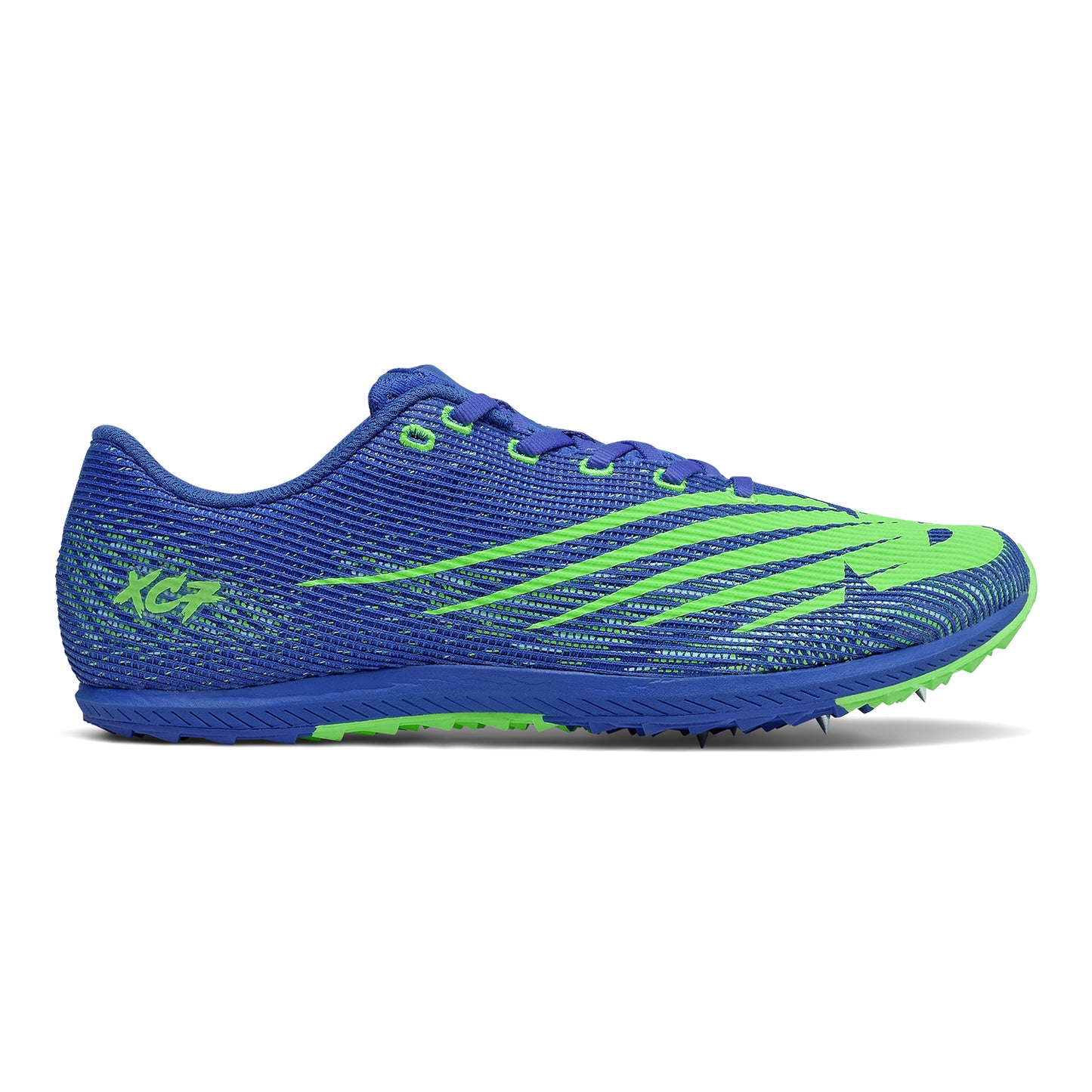 Men's XC Seven v3 XC Spike - Cobalt Blue with Lime Green - Regular (D)