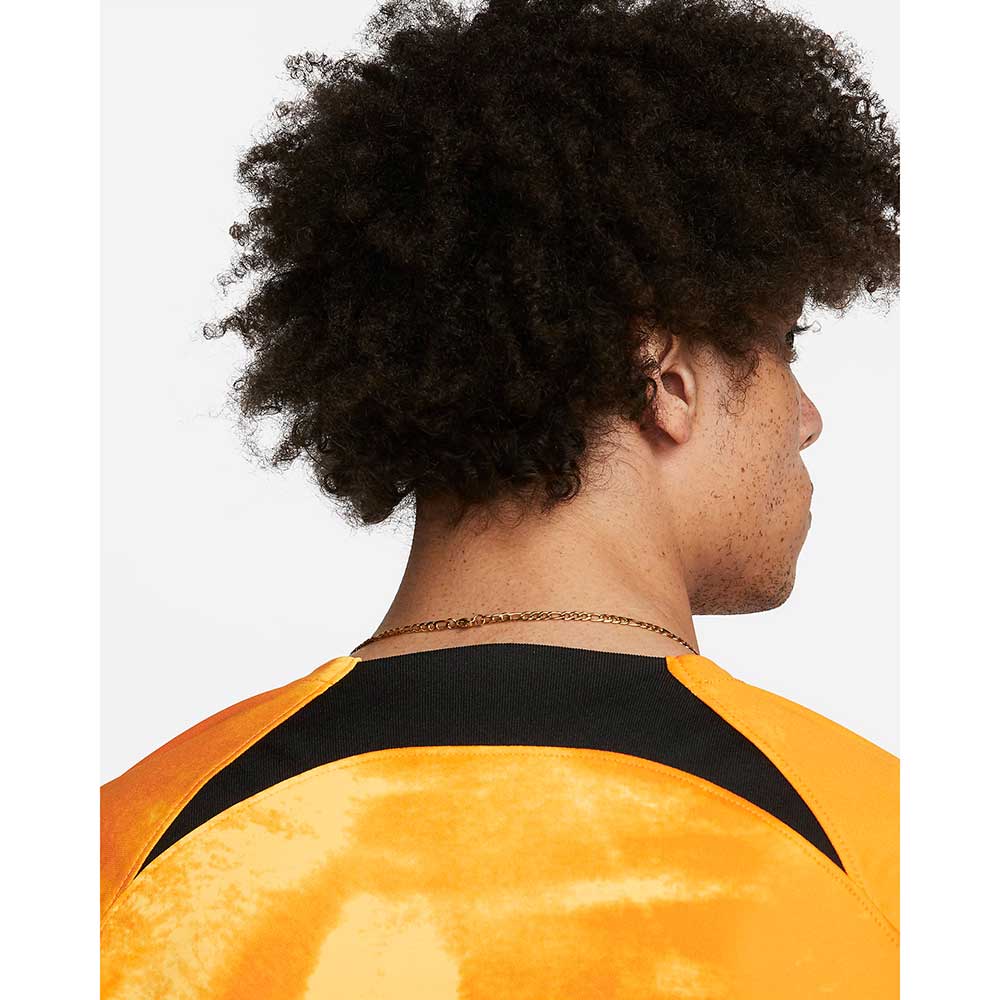 Men's Nike Netherlands 2022/23 DF Stadium Home Jersey - Laser Orange/Black