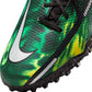 JR Phantom GT2 DF SW TF Soccer Shoe - Black/Mtlc Platinum/Green Strike