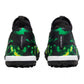 JR Phantom GT2 DF SW TF Soccer Shoe - Black/Mtlc Platinum/Green Strike