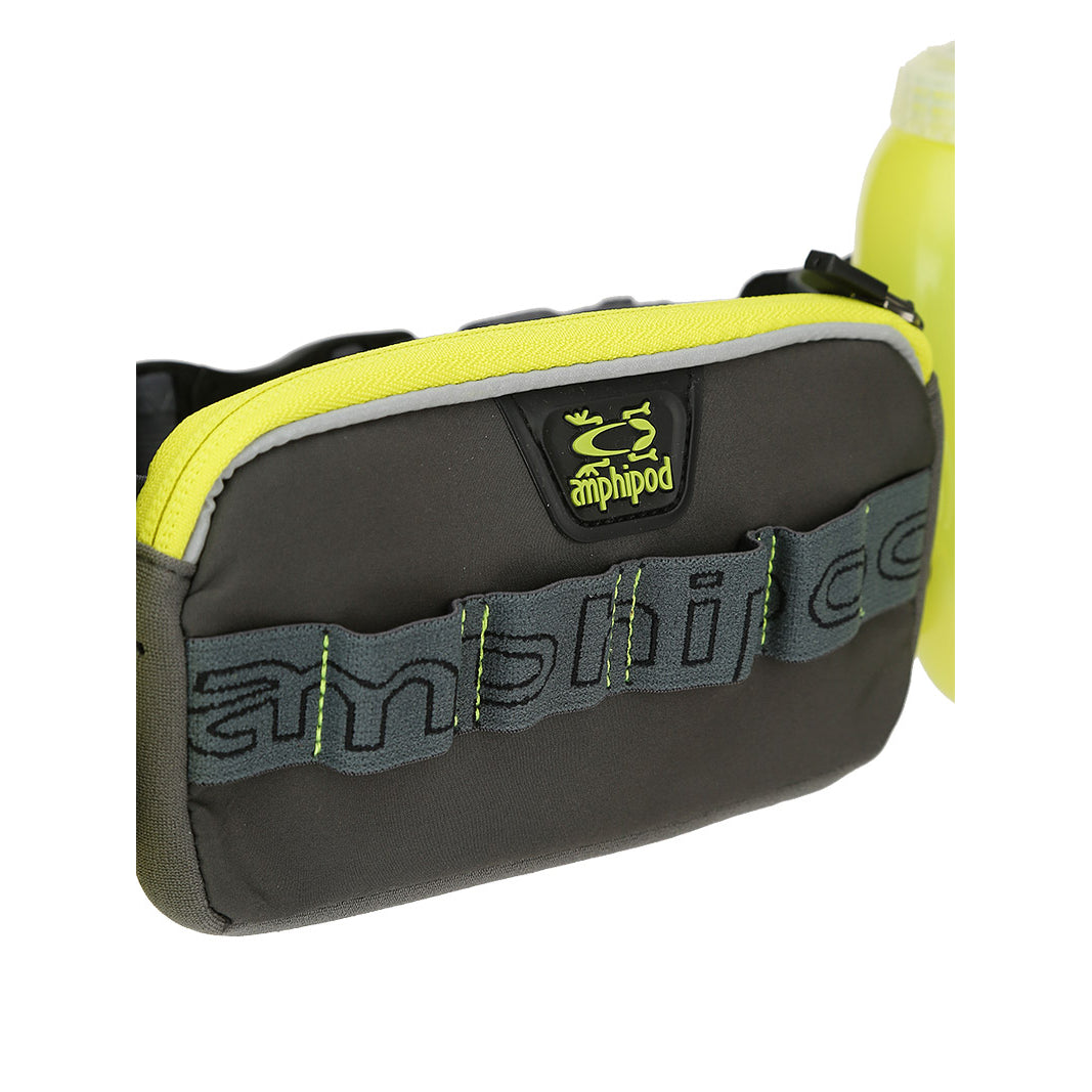 RunLite Xtech 2 Plus Running Belt - Charcoal and Bright Green