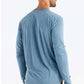Men's Bamboo Shade Long Sleeve Top - Heather Slate Blue