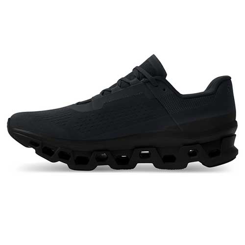 Men's Cloudmonster Running Shoe - All Black - Regular (D) – Gazelle Sports
