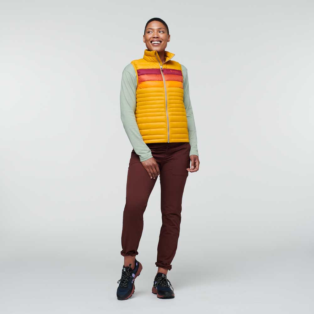 Women's Fuego Down Vest - Amber Stripes