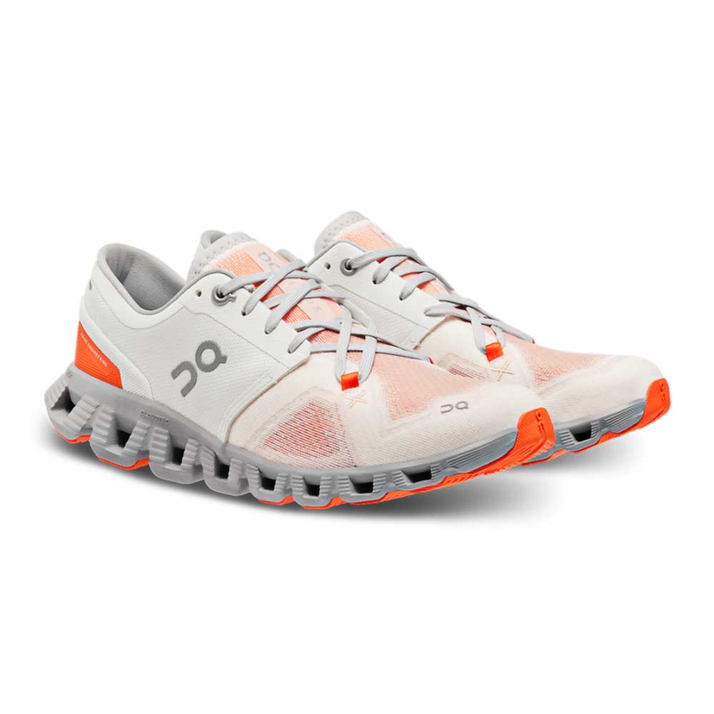 Women's Cloud X 3 Running Shoe - Ivory/Alloy - Regular (B) – Gazelle Sports