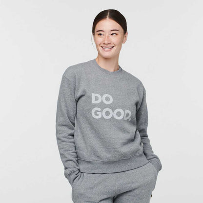 Women's Do Good Crew Sweatshirt - Heather Grey