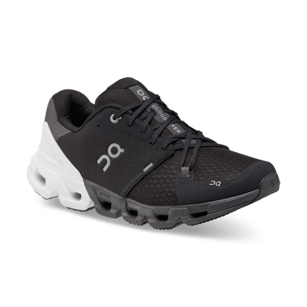 Men's Cloudflyer 4 Running Shoe - Black/White- Wide (2E)