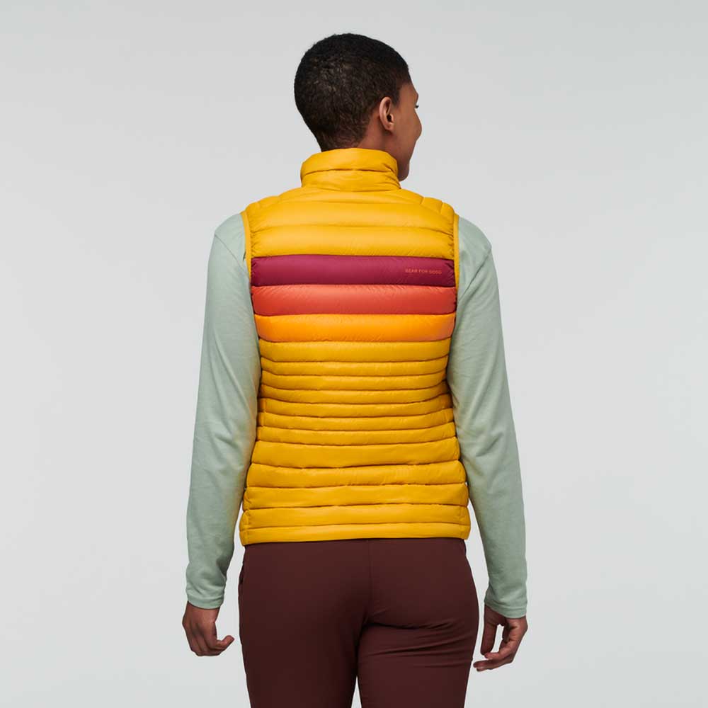 Women's Fuego Down Vest - Amber Stripes