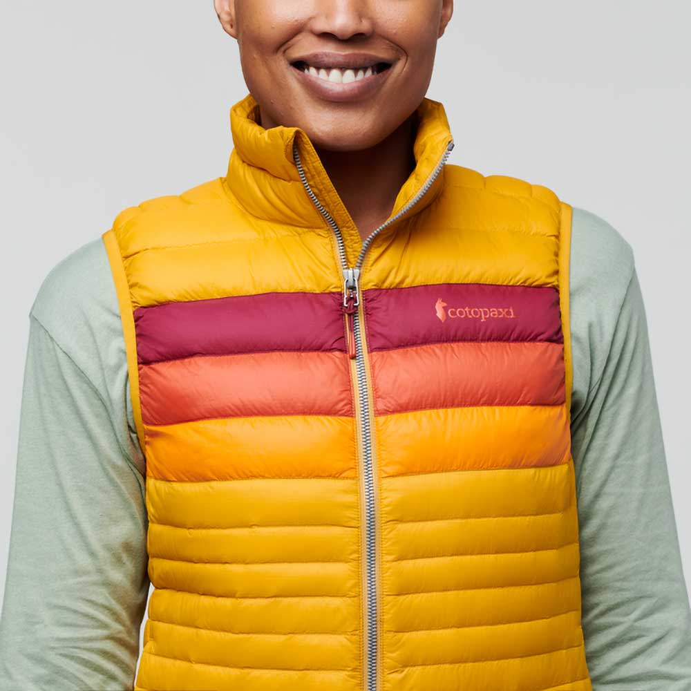 Women's Fuego Down Vest - Amber Stripes