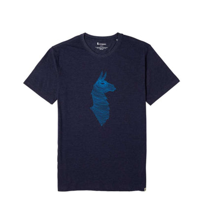 Men's Topo Llama Organic T-Shirt - Maritime