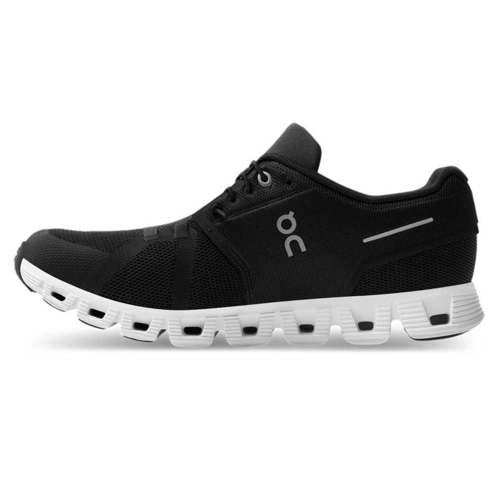 Men's Cloud 5 Running Shoe - Black/White -Regular (D)