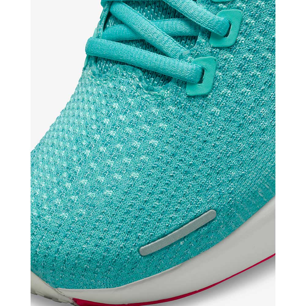 Women's ZoomX Invincible 2 Flyknit 2 Running Shoe- Washed Teal/Black/Pink Prime - Regular (B)